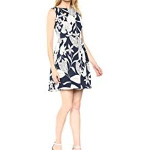 Taylor Dresses Fit and Flare Leaf Print NWT